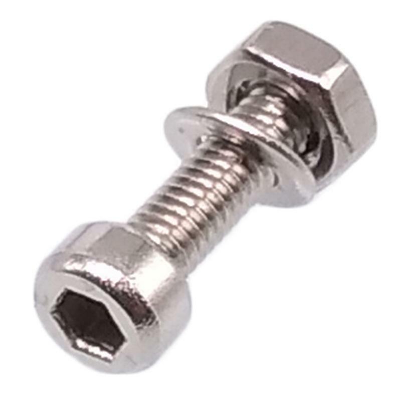 200x M2 x 10mm Socket Head Cap Screws Stainless Steel Allen Socket Nuts Washers