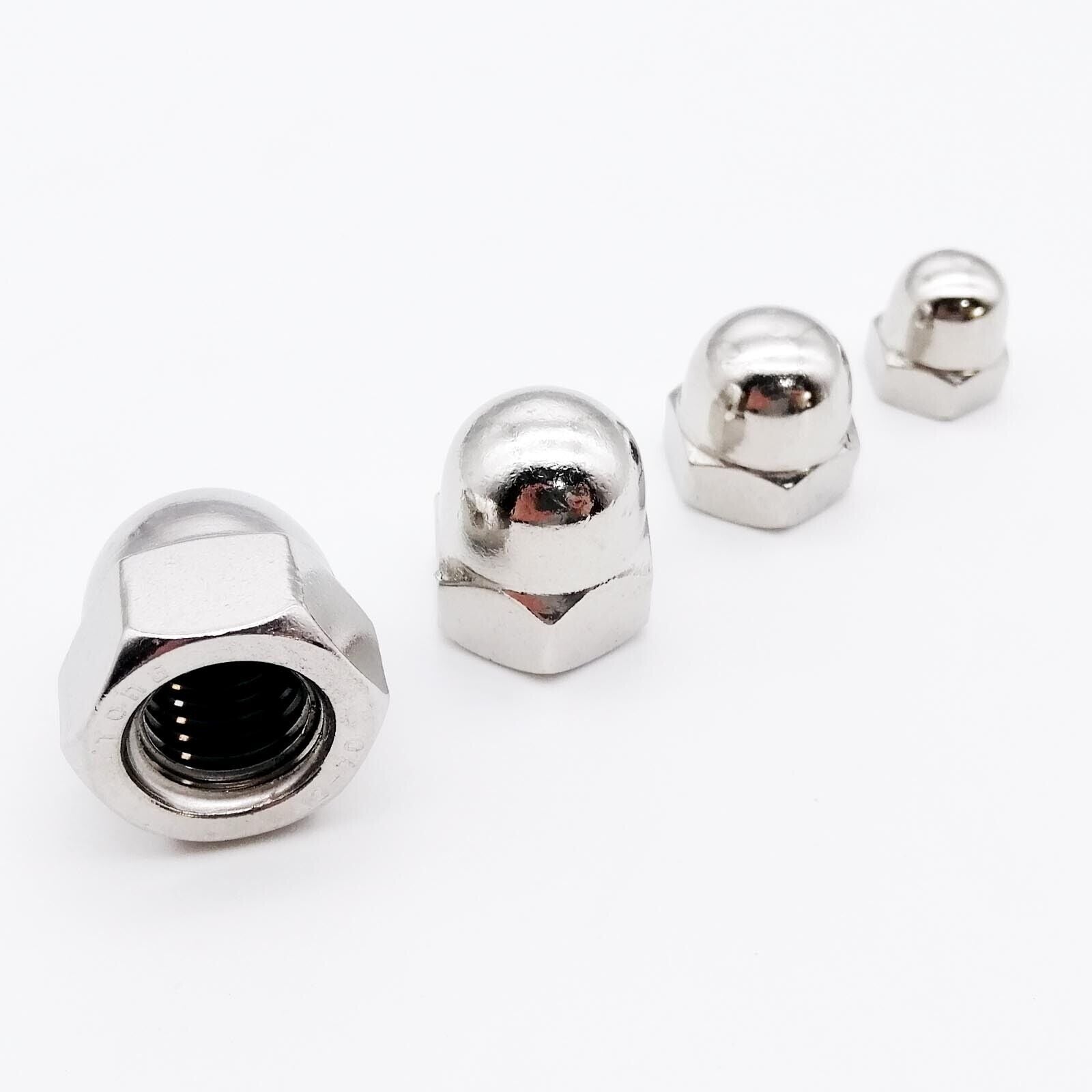 20pcs M8 304 A2 Stainless Steel Hex Cap Dome Acorn Nut