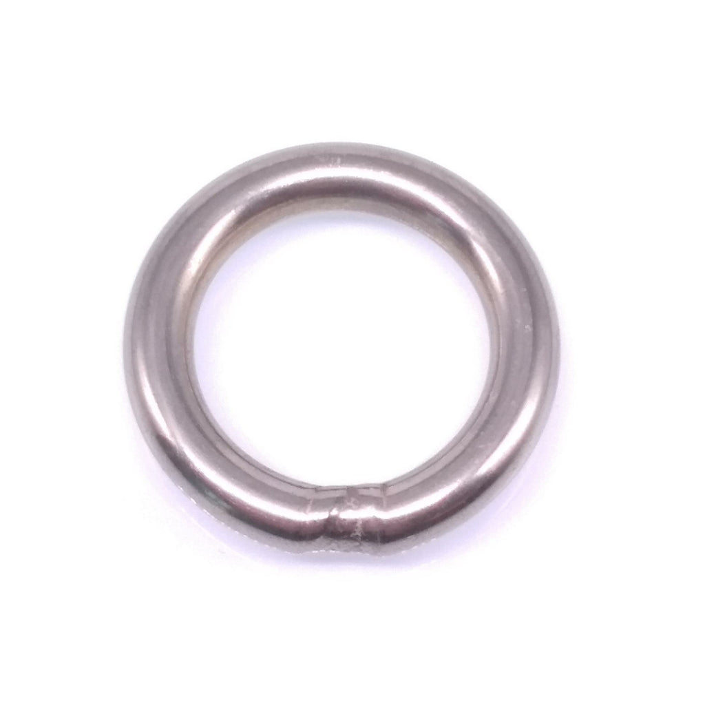 5pcs 304 Stainless Steel Seamless Metal O Ring Welded Round OD 30mm Wire Dia 5