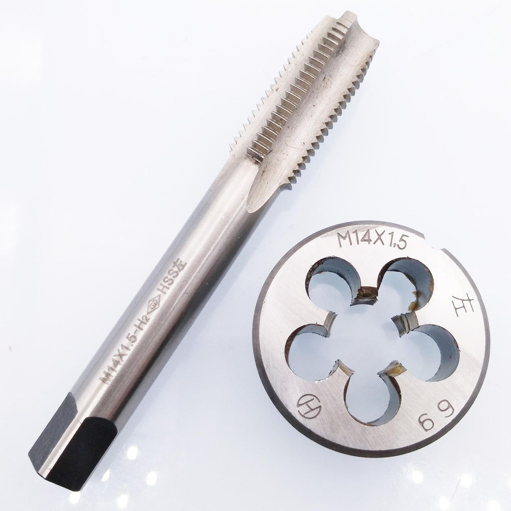 HSS M14 x 1.5mm Tap & M14 x 1.5mm Die Metric Thread Left Hand