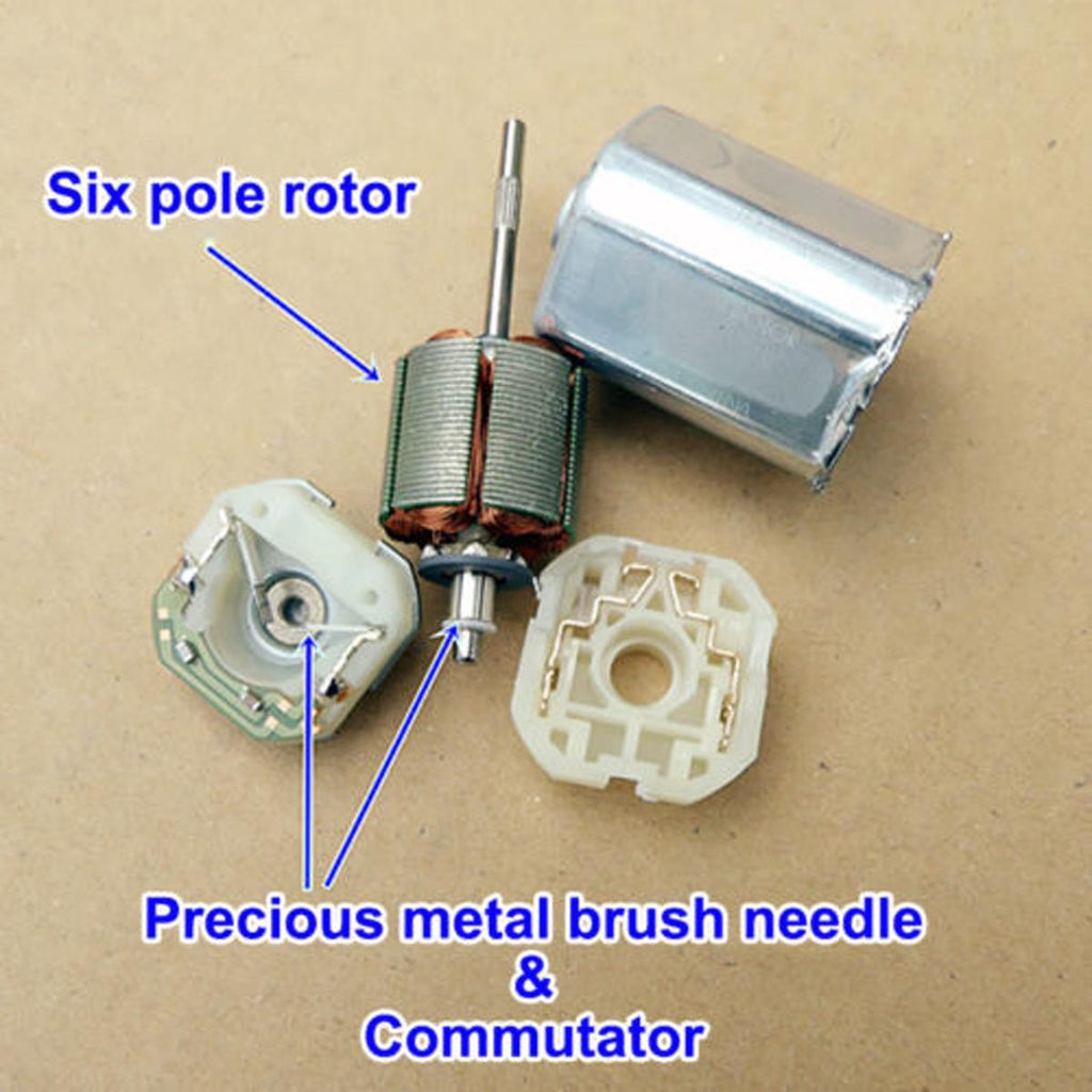 US Stock 5pcs DC 12-18V 14500RPM SF-266SA-1G160 Square 6-Pole Rotor DC Motor