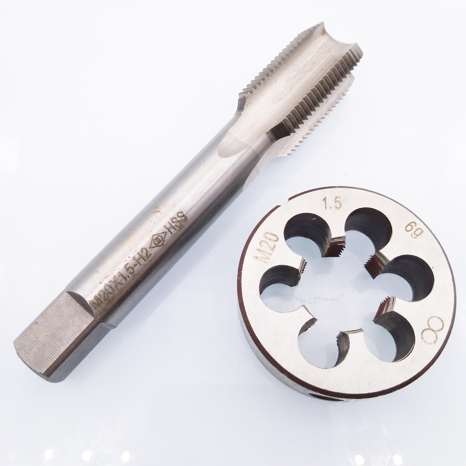 AU Stock  HSS M20 x 1.5mm Tap & M20 x 1.5mm Die Metric Thread Right Hand