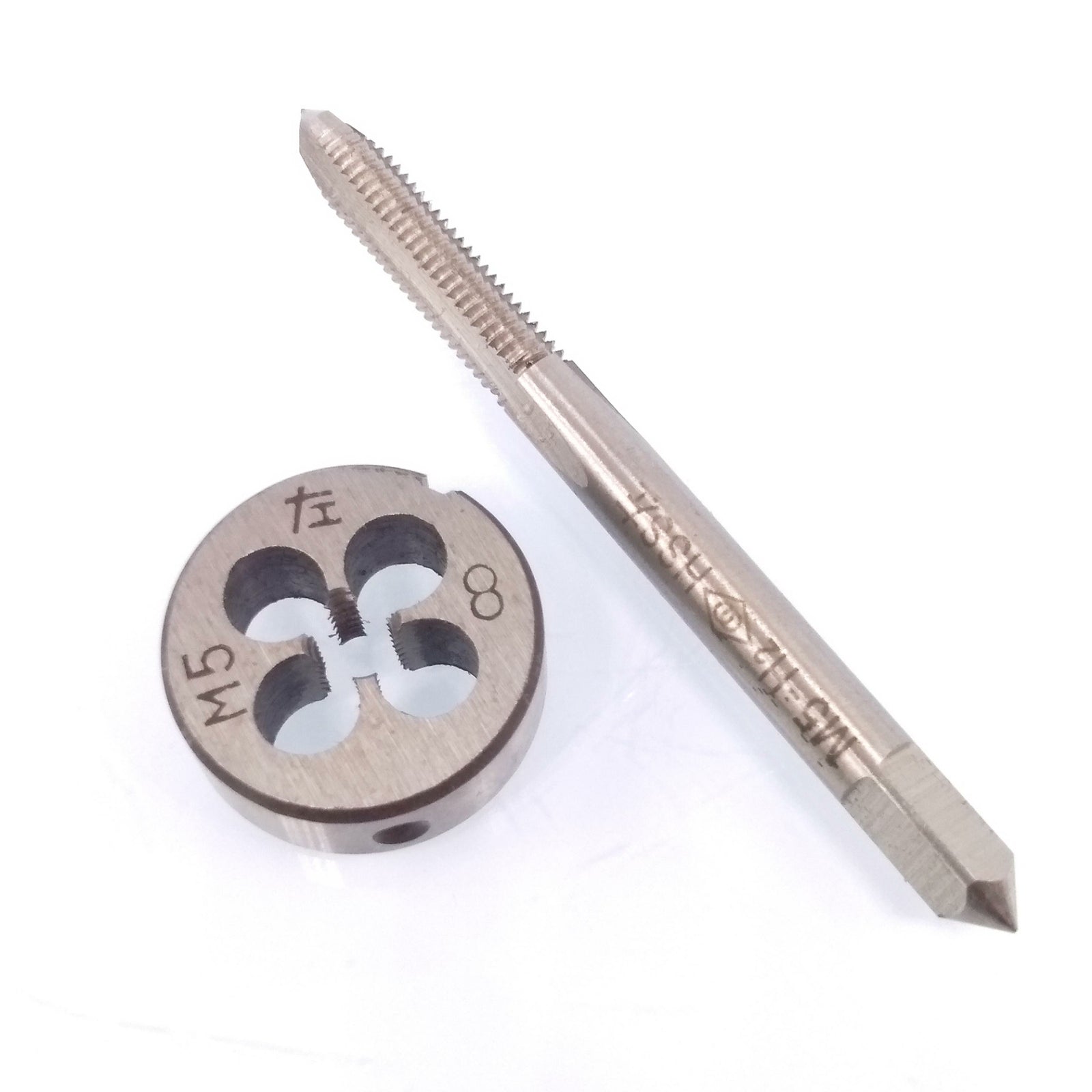 US Stock HSS M5 x 0.8mm Tap & M5 x 0.8mm Die Metric Thread Left Hand