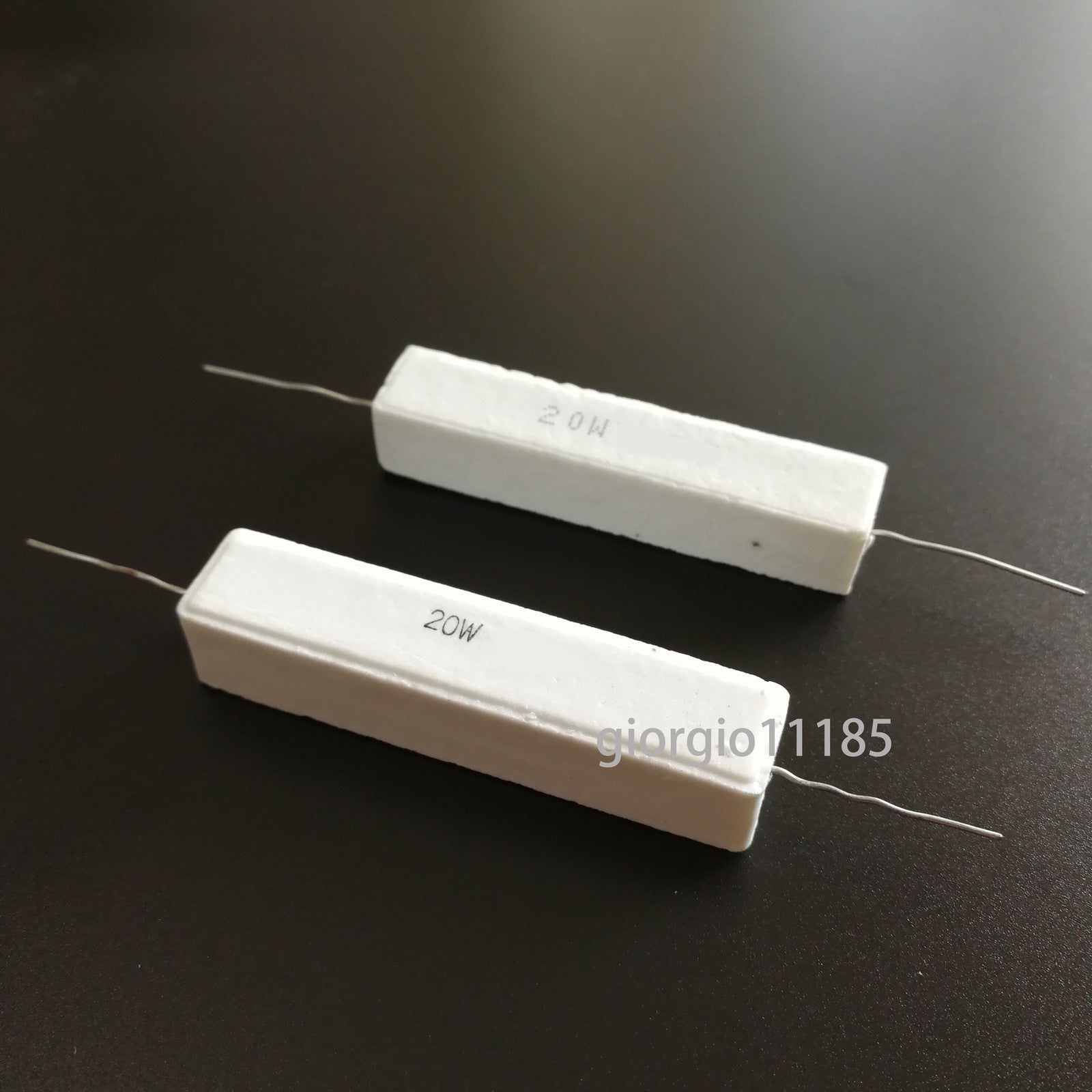 US Stock 2pcs 25 ohm 25RΩJ 20 watt Axial Ceramic Cement Power Resistor 20W