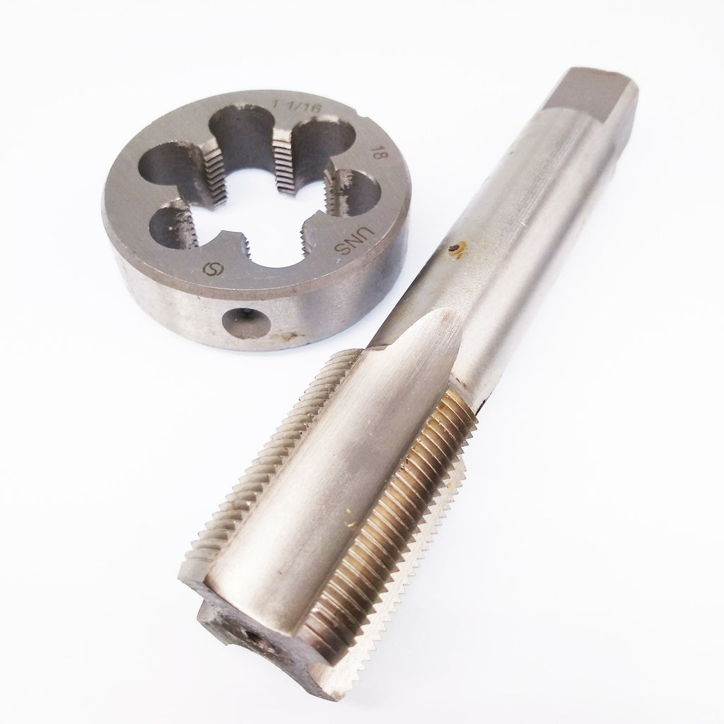 HSS 1 1/16"-18 UNEF Tap & 1 1/16"-18 UNS Die Right Hand