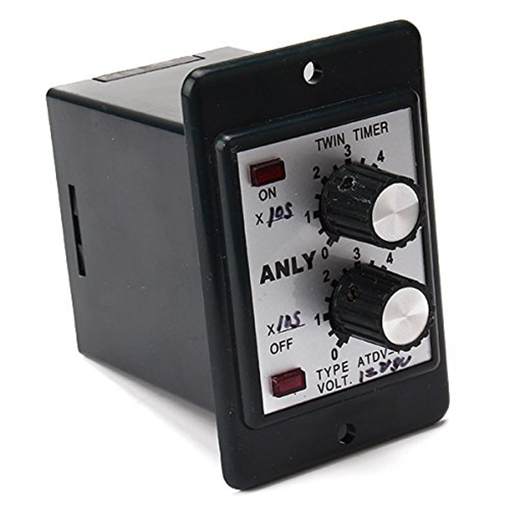 Timer ATDV-Y 12V DC 60S Second Double Time Delay Switch & Base Socket