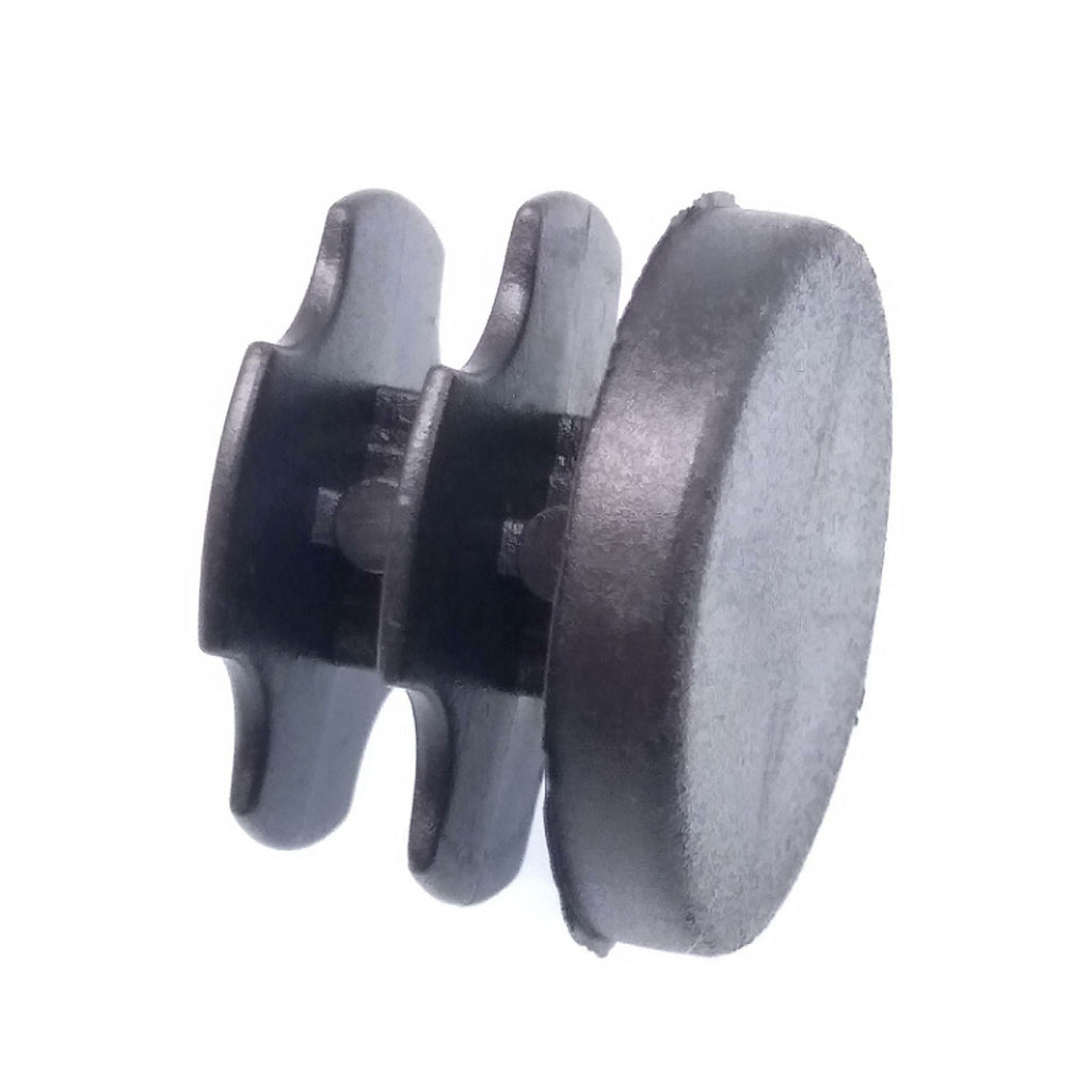 50pcs Round Plastic Black Blanking End Cap Caps Tube Pipe Inserts Plug Bung 19mm