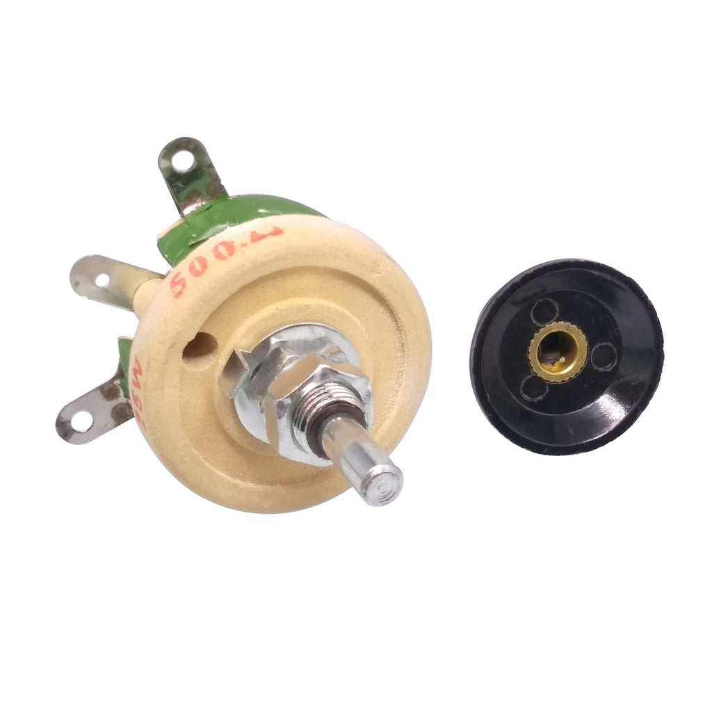 25W 500 OHM High Power Wirewound Potentiometer, Rheostat, Variable Resistor