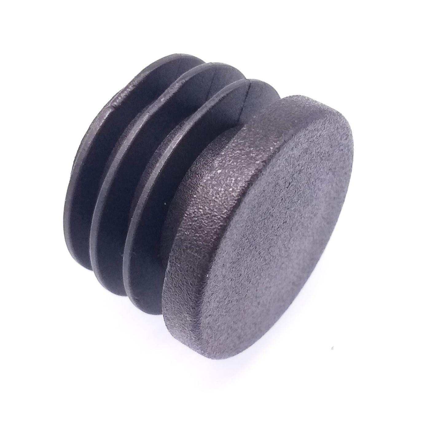 50pcs Round Plastic Black Blanking End Cap Caps Tube Pipe Inserts Plug Bung 20mm