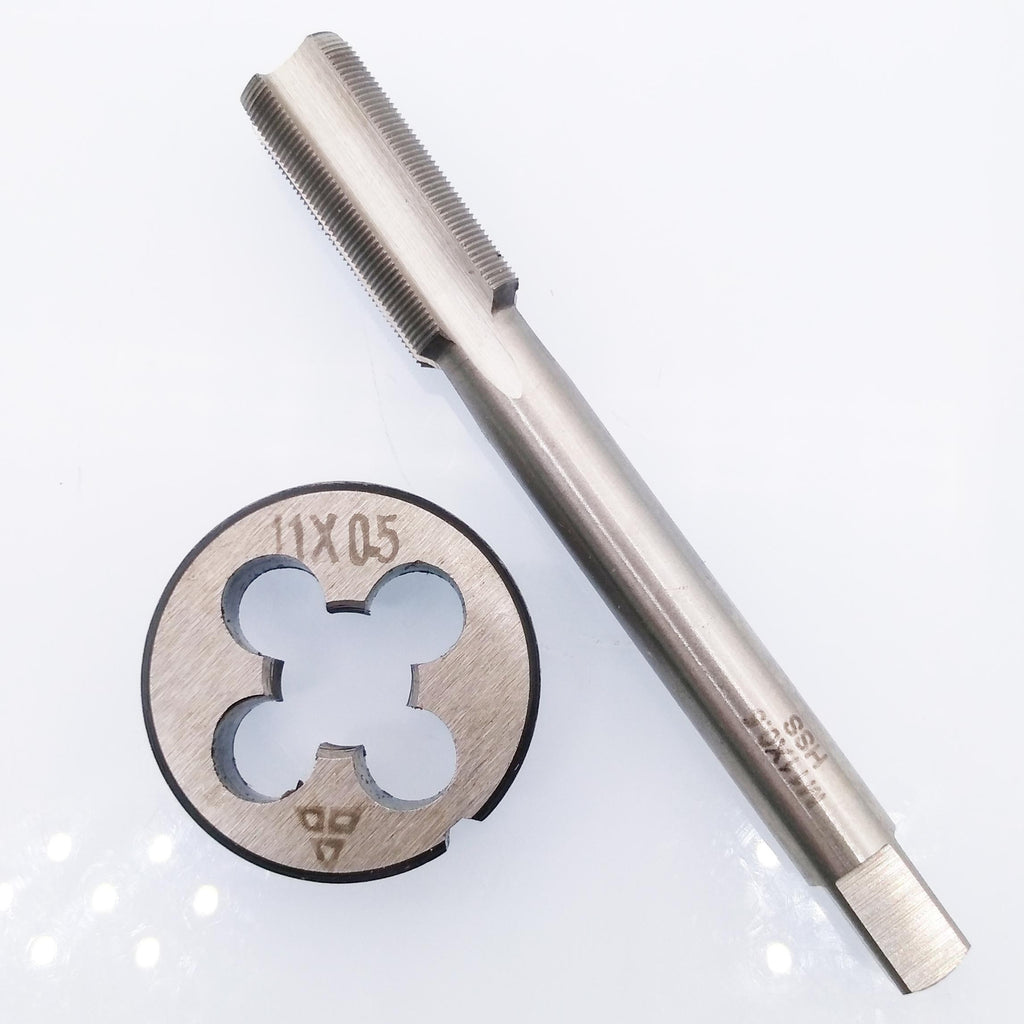 US Stock HSS M11 x 0.5mm Tap & M11 x 0.5mm Die Metric Thread Right Hand