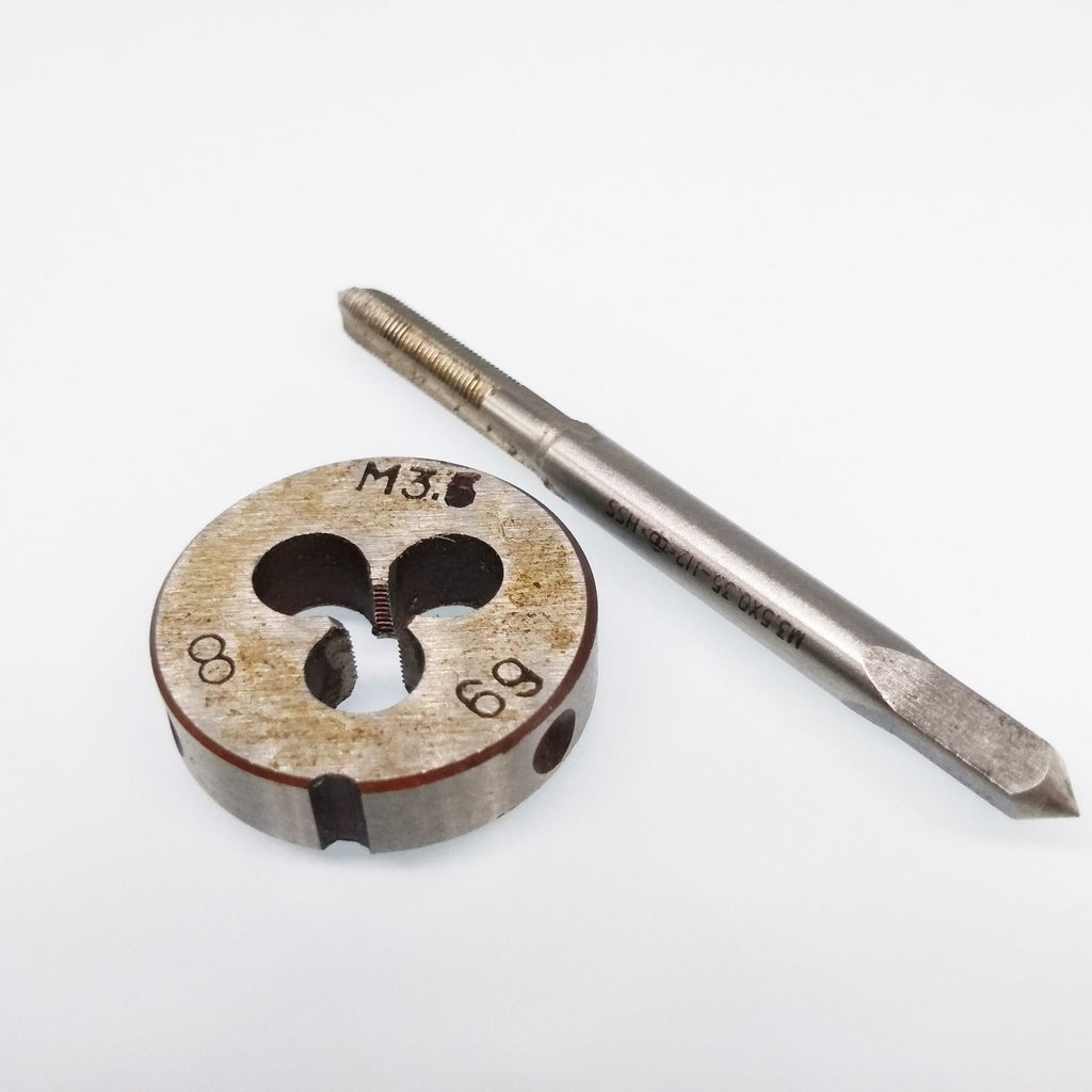 US Stock HSS M3.5 x 0.35mm Tap & M3.5 x 0.35mm Die Metric Thread Right Hand