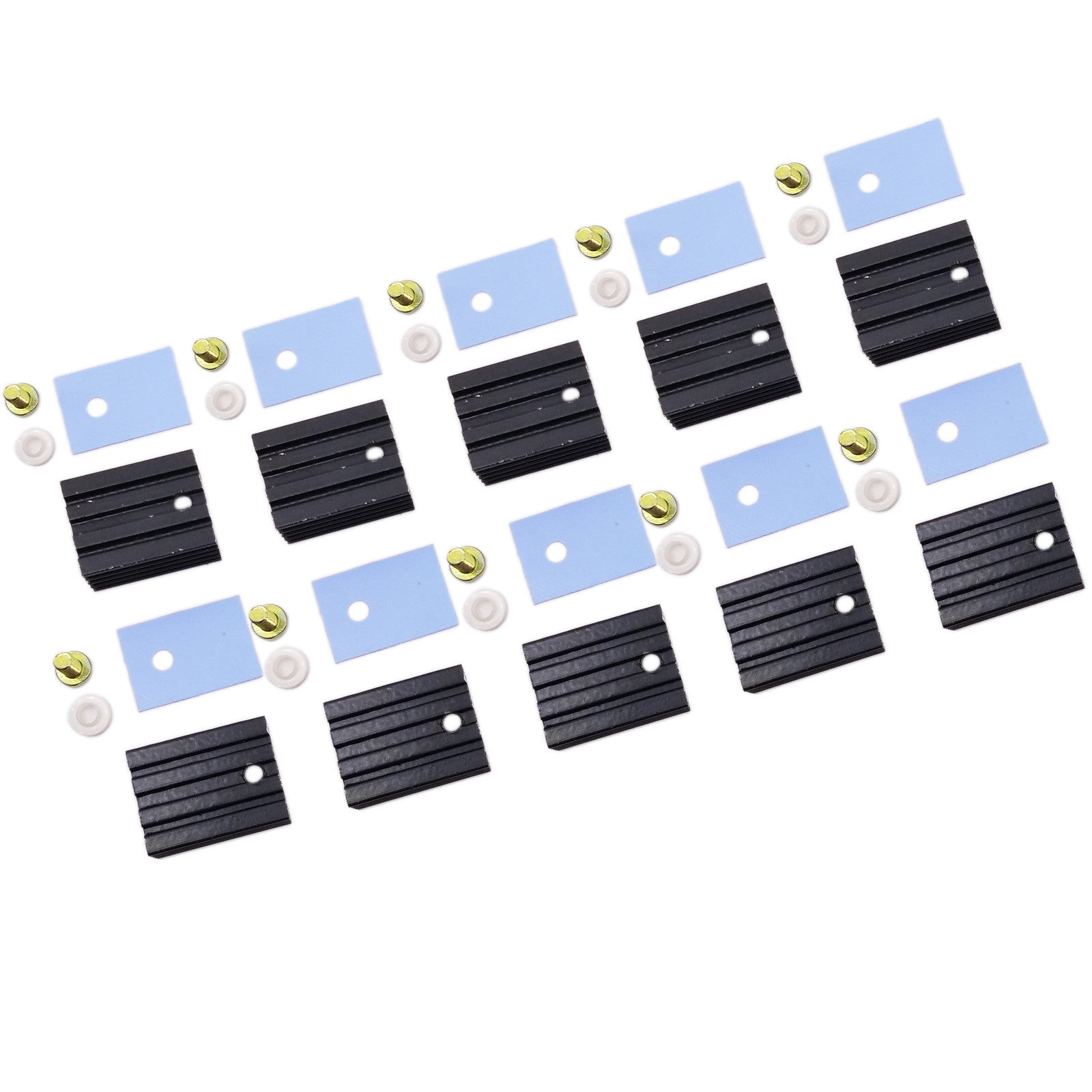 US Stock 10 Units Black Heat Sinks Insulation Bushing And Film TO-220
