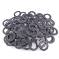500pcs M12 Black Nylon Flat Washers