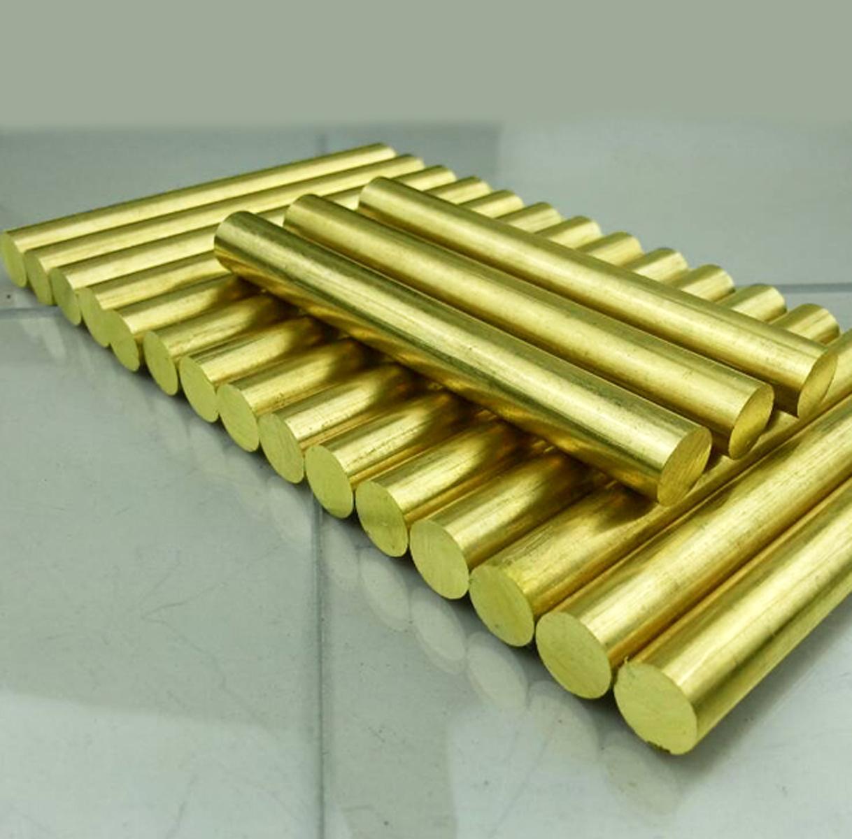 AU Stock 2pcs 8mm(0.31") Dia. 250mm(9.84") Long H62 Brass Bar Round Rod Cylinder