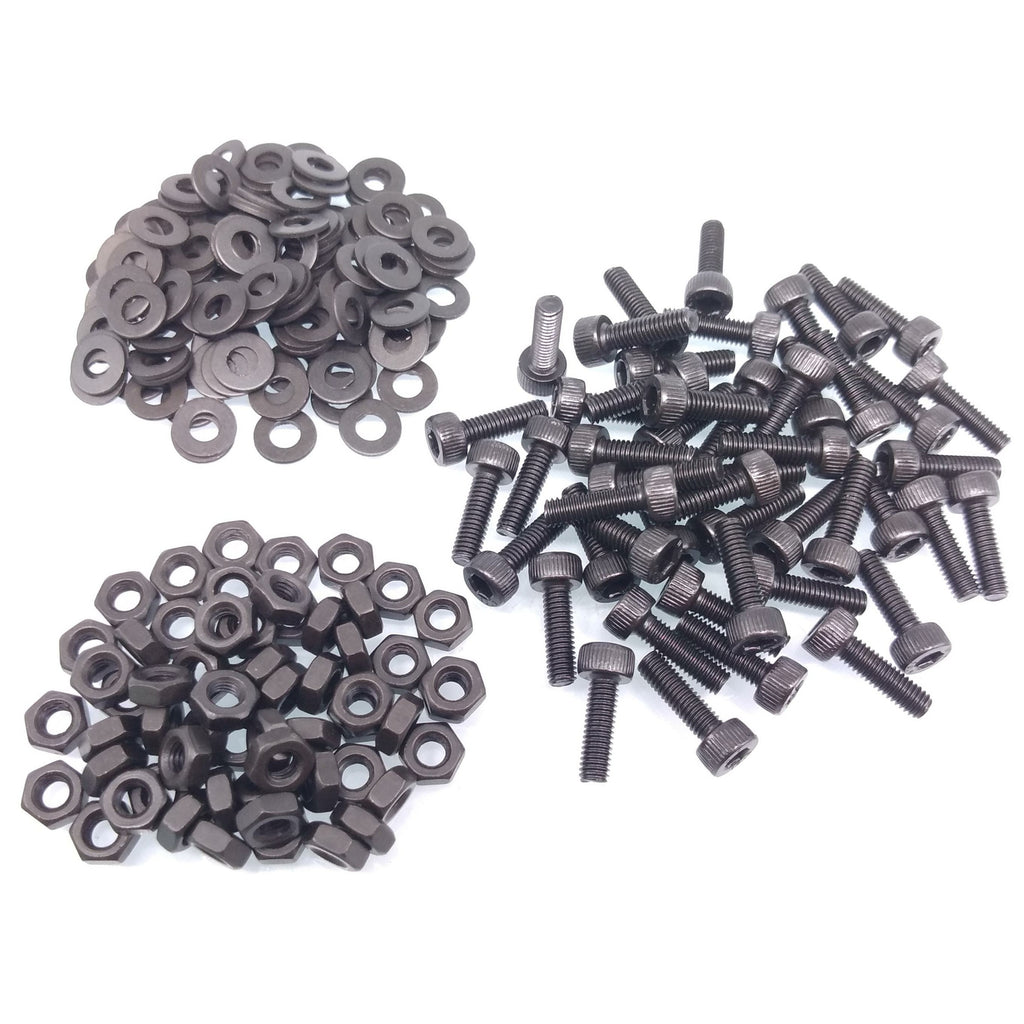 200x M3 x 10mm Socket Head Cap Screws Alloy Steel Allen Socket Drive Nuts Washer