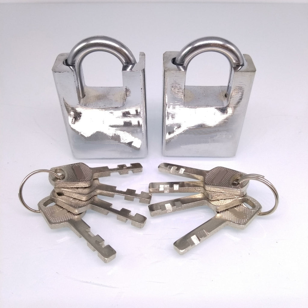 AU Stock 2pcs Shipping Container Garage Anti-Theft Lock Padlock With 4 Keys 40mm