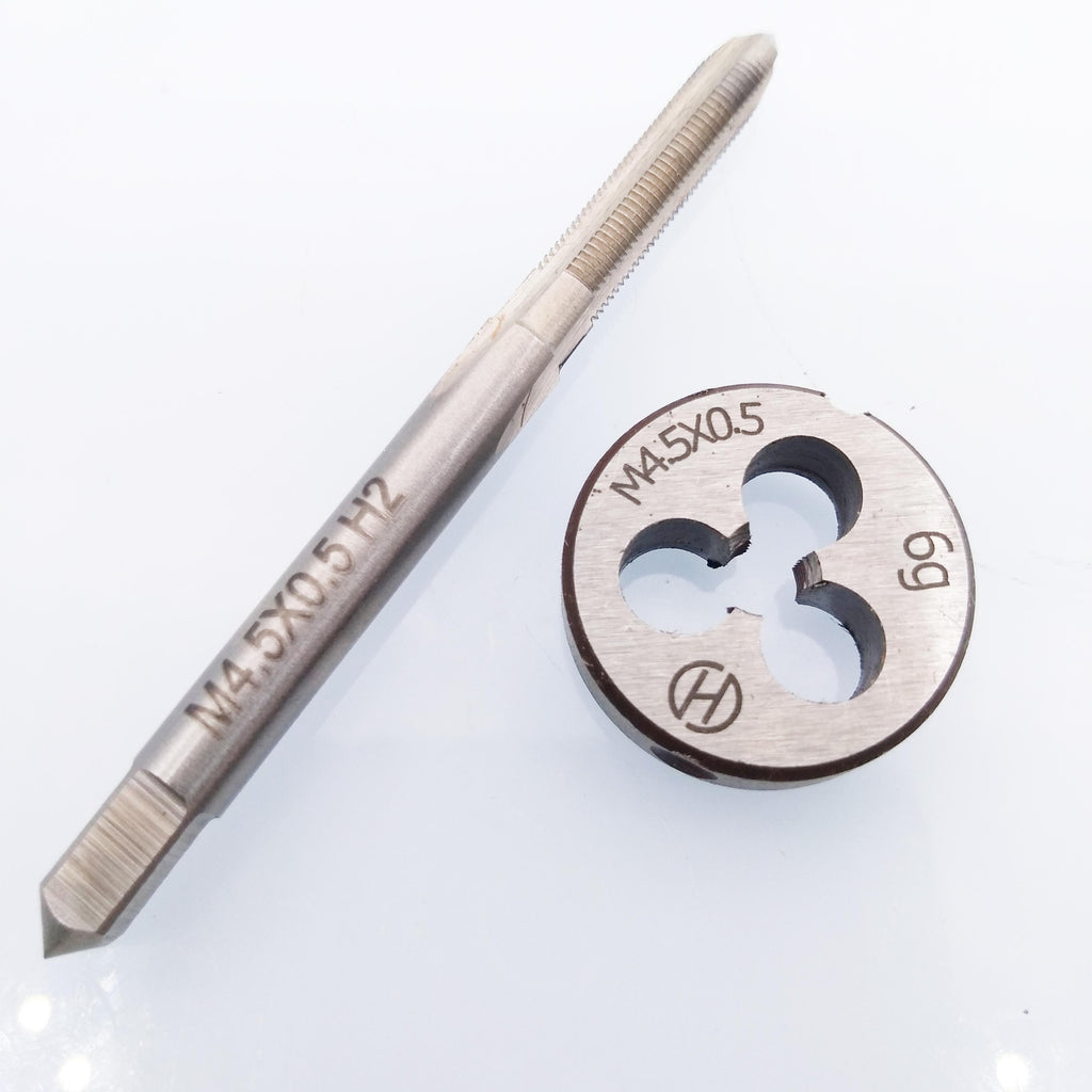 US Stock HSS M4.5 x 0.5mm Tap & M4.5 x 0.5mm Die Metric Thread Right Hand
