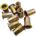 US Stock 50pcs 1/4-20 15mm LFK Steel Rivet Nut Rivnut Insert Nutsert