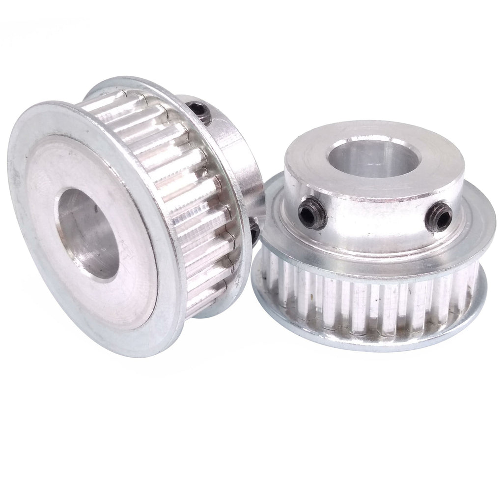 2pcs XL 24T Timing Belt Pulley Synchronous Wheel 15mm Bore For 10mm Width Belt