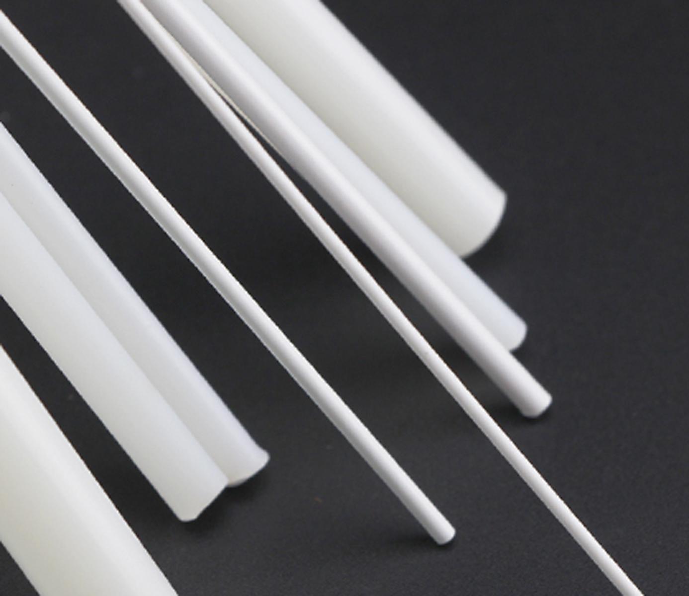 AU Stock 10x ABS Styrene Plastic Round Bar Rod Dia 4mm length 9.8" 250mm White