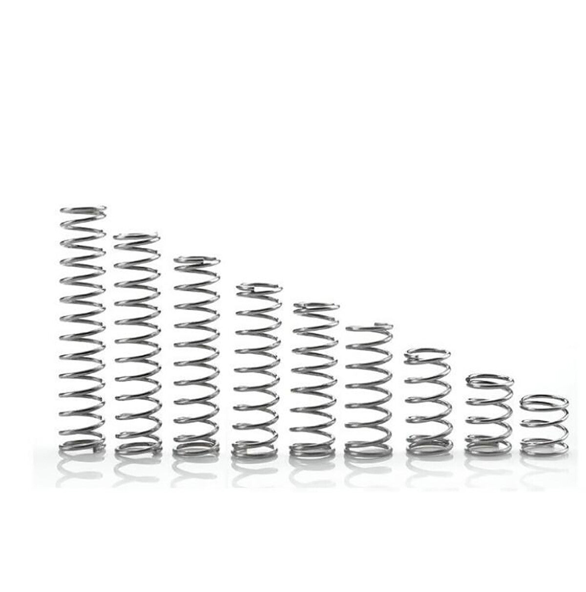 10x Wire Dia 0.2mm Compression Pressure Spring OD 1.5mm L 5mm Stainless Steel A2