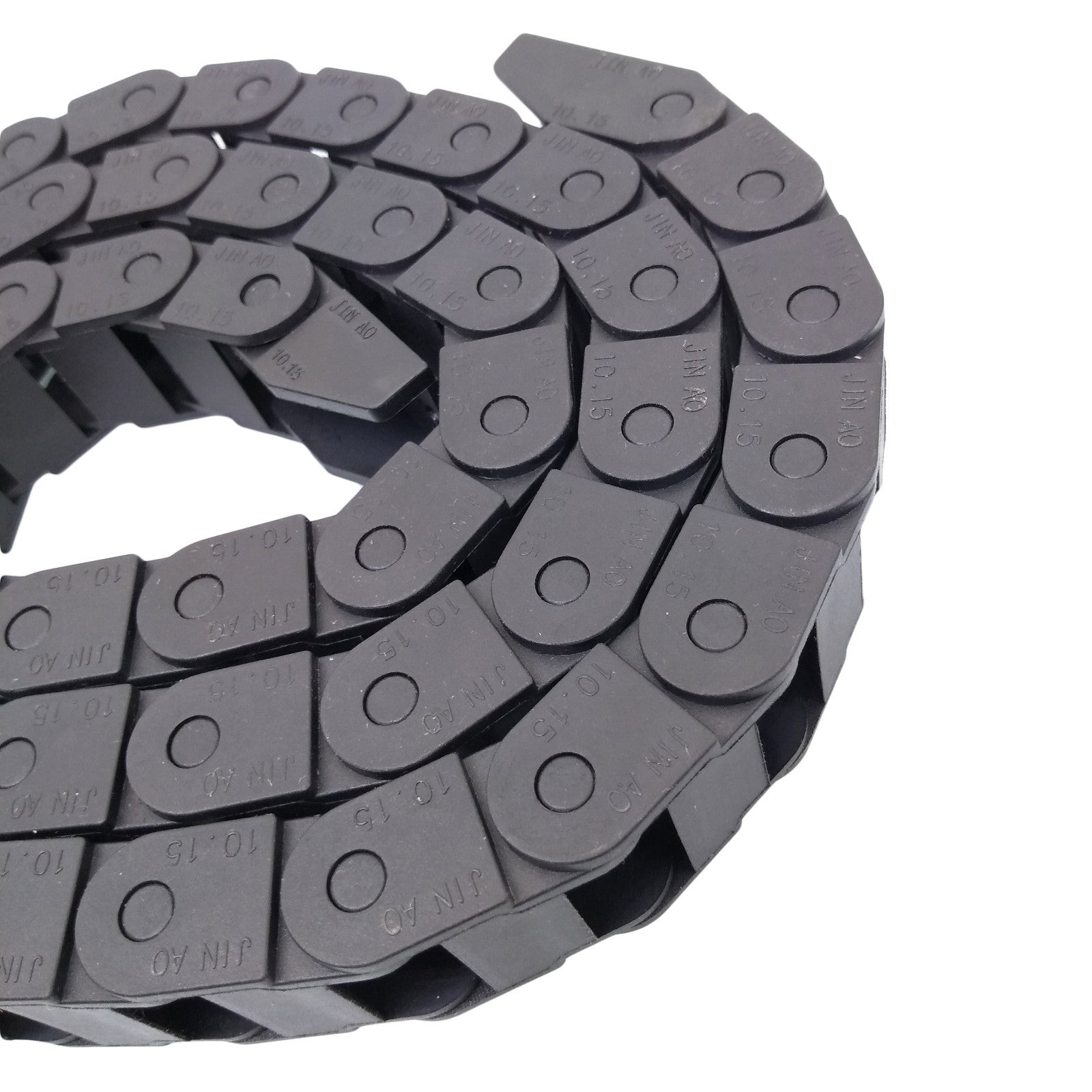 US Stock 2M 2000mm Black Long Nylon Cable Drag Chain Wire Carrier 10 x 15mm