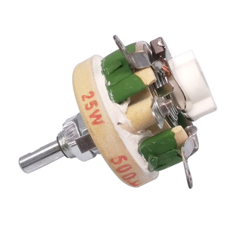 25W 500 OHM High Power Wirewound Potentiometer, Rheostat, Variable Resistor