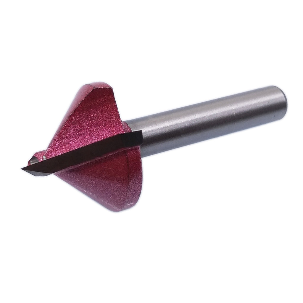 US Stock 3D 90 Degree Router End Mill CNC Engraving V Groove Bit 6x22mm 2V62290