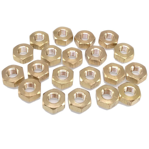 20pcs M10 Metric Thread Insert Screw Fastener Brass Hex Nut