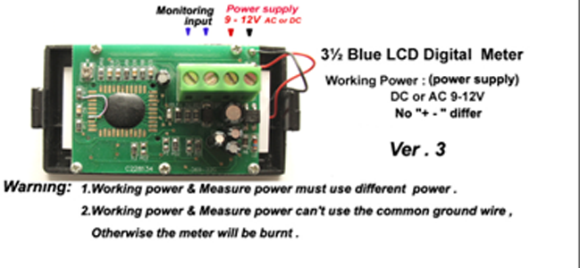 AU Stock  DC 0-199.9V 200V Blue LCD Digital Volt Voltage Panel Meter Voltmeter