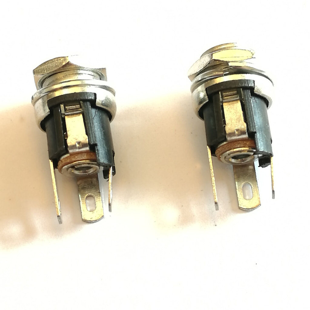 10pc 5.5mm X 2.5mm Panel Mount DC Power Female Supply Metal Jack Socket