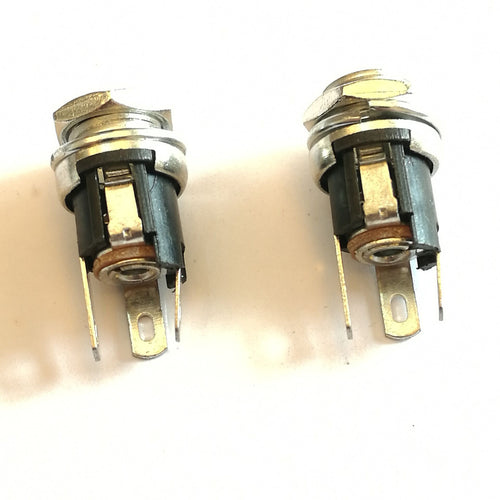 10pc 5.5mm X 2.5mm Panel Mount DC Power Female Supply Metal Jack Socket
