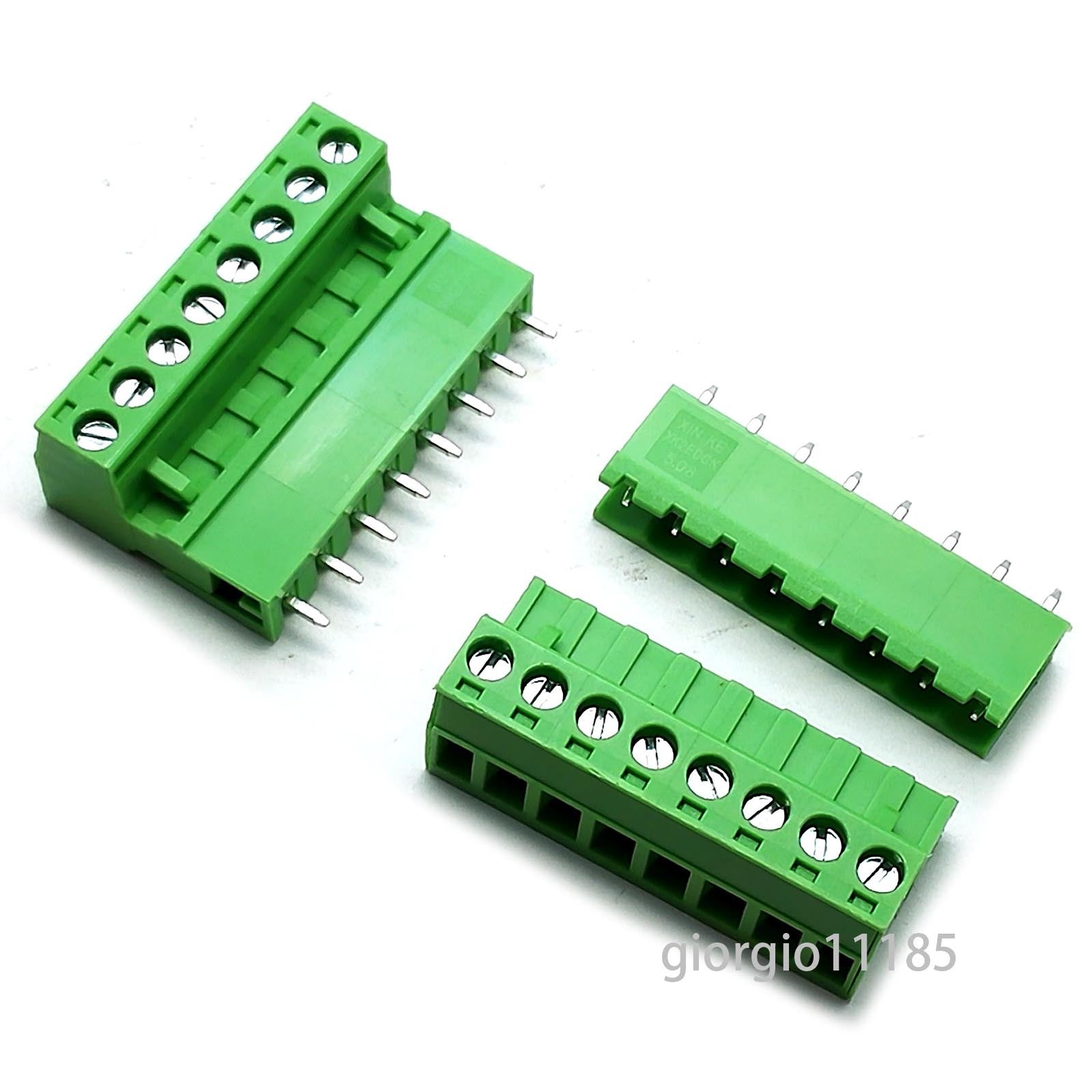 US Stock 10Set 2EDG 8P Plug-in Screw Terminal Block Connector 5.08mm Right Angle