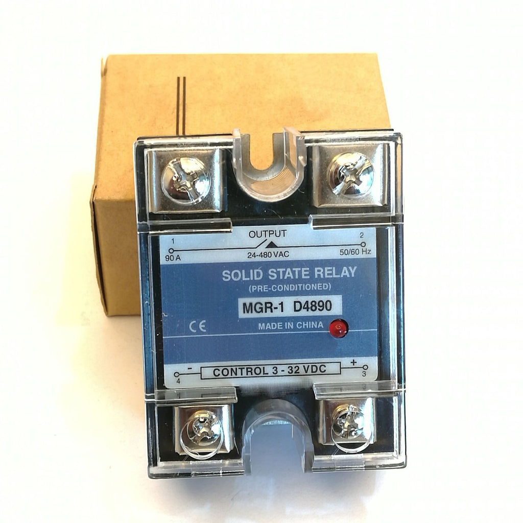 US Stock 90A Solid State Relay SSR DC-AC Input 3-32V DC Load 24-480V AC D4890