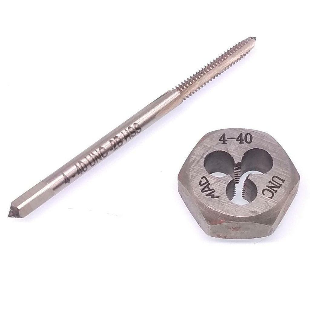 US Stock HSS 4-40 Tap & 4-40 Hexagon Die Thread Right Hand Set