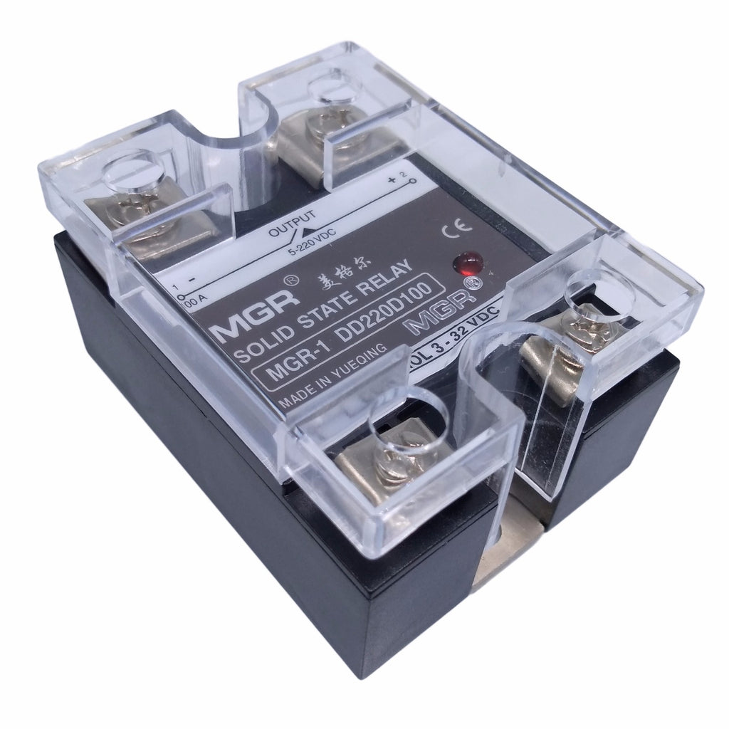 US Stock 100A Solid State Relay SSR DC-DC Input 3-32V DC Load 5-220VDC DD220D100