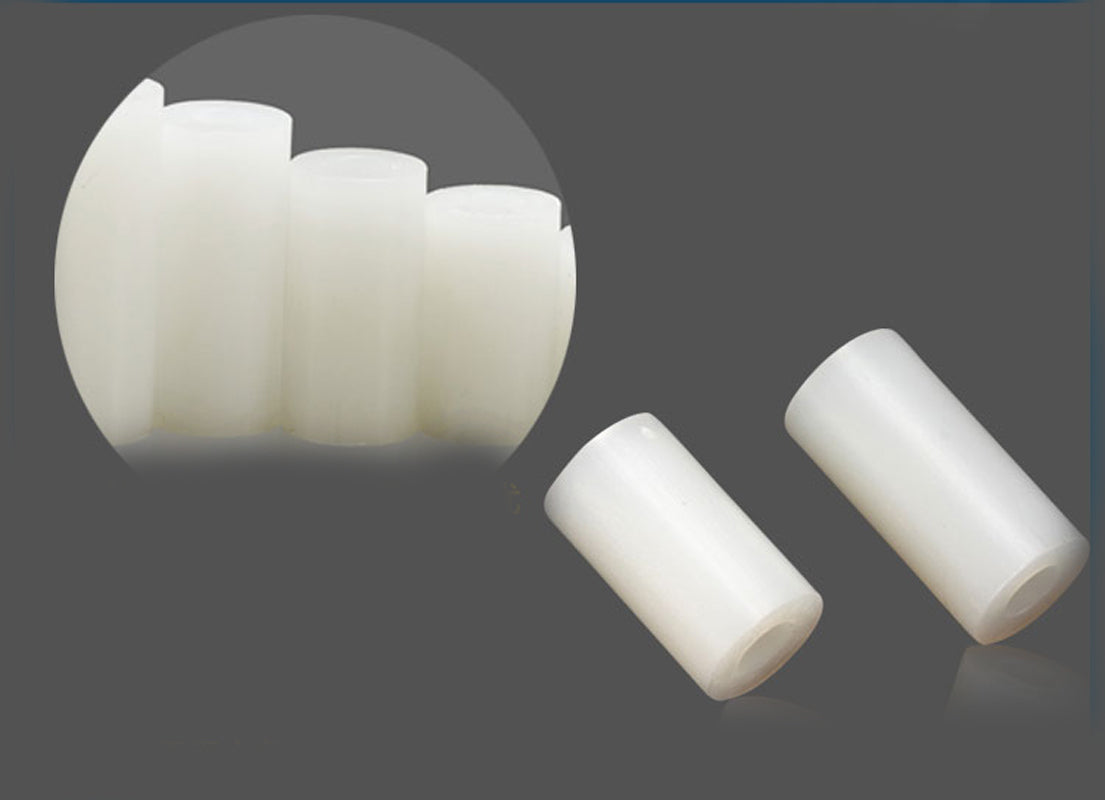 US Stock 50x Nylon Round Column Standoff Spacer Washer 3 x 7 x 18mm For M3 Screw