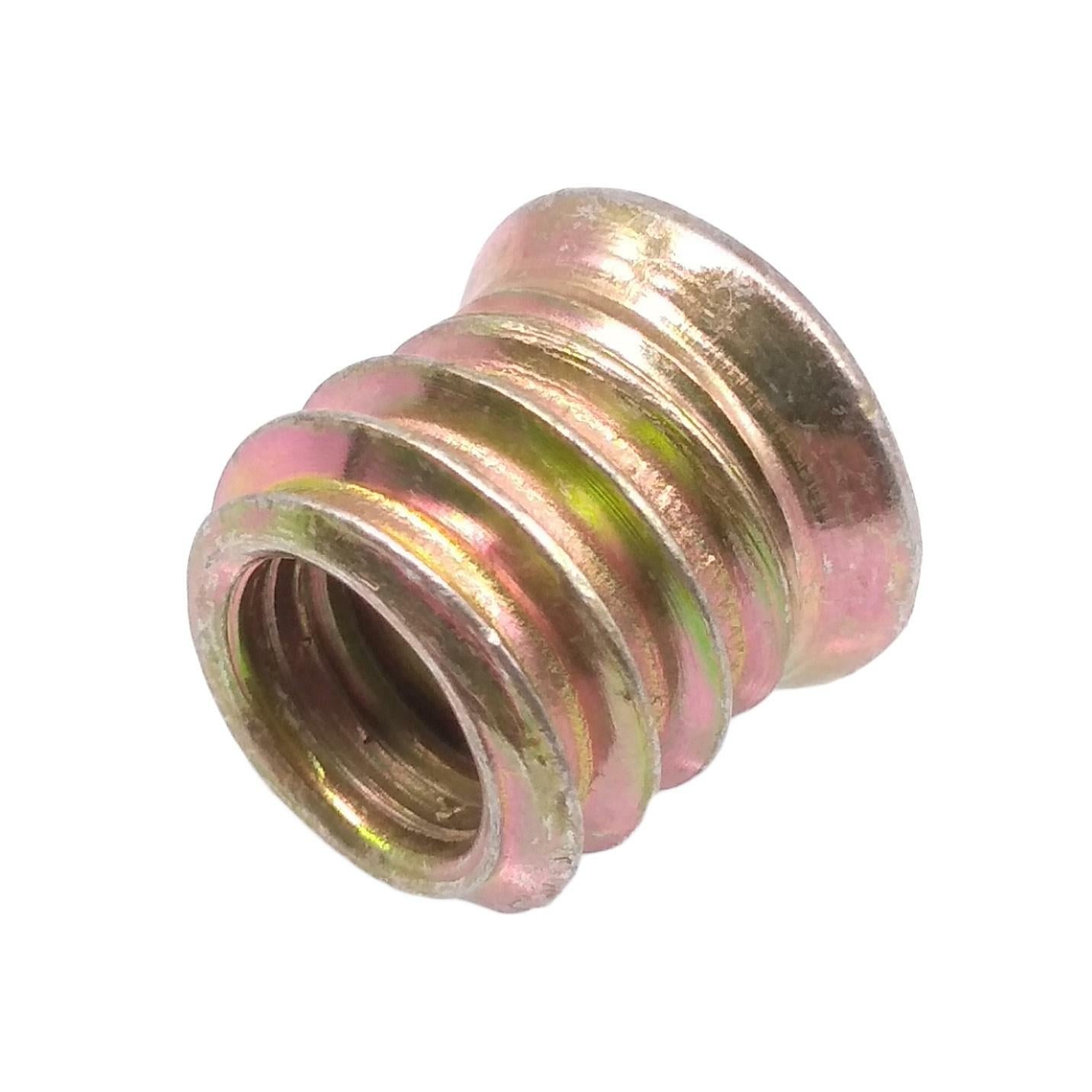 100pcs M8 x 13mm Furniture Screw-in Nut Bolt Fastener Hex Socket Insert Nuts