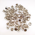 100pcs 10mm Round Double Cap Rivets Leather Craft Stud Repair Tool DIY Silver