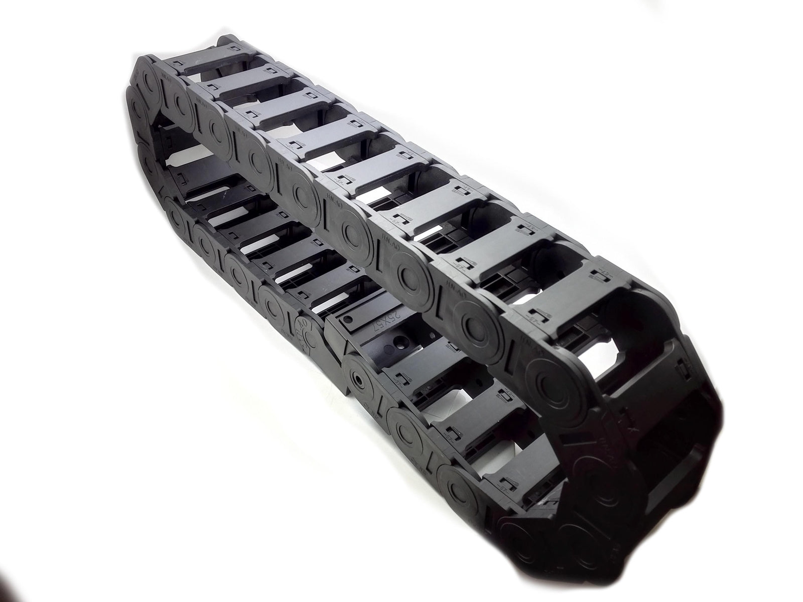 AU Stock  1M 1000mm Black Long Nylon Cable Drag Chain Wire Carrier 25 x 57mm