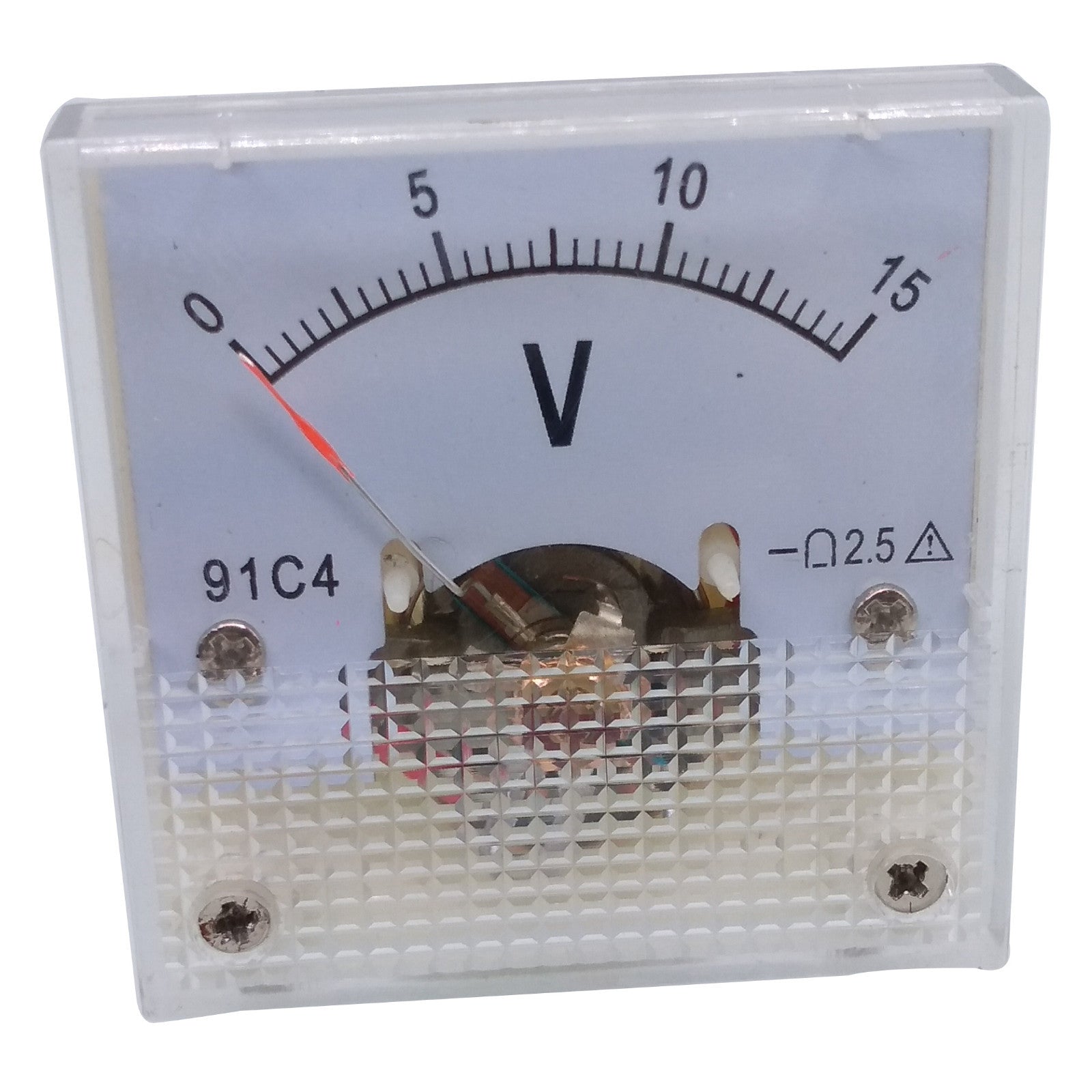 US Stock DC 0 ~ 15V Square Analog Volt Pointer Needle Panel Meter Voltmeter 91C4