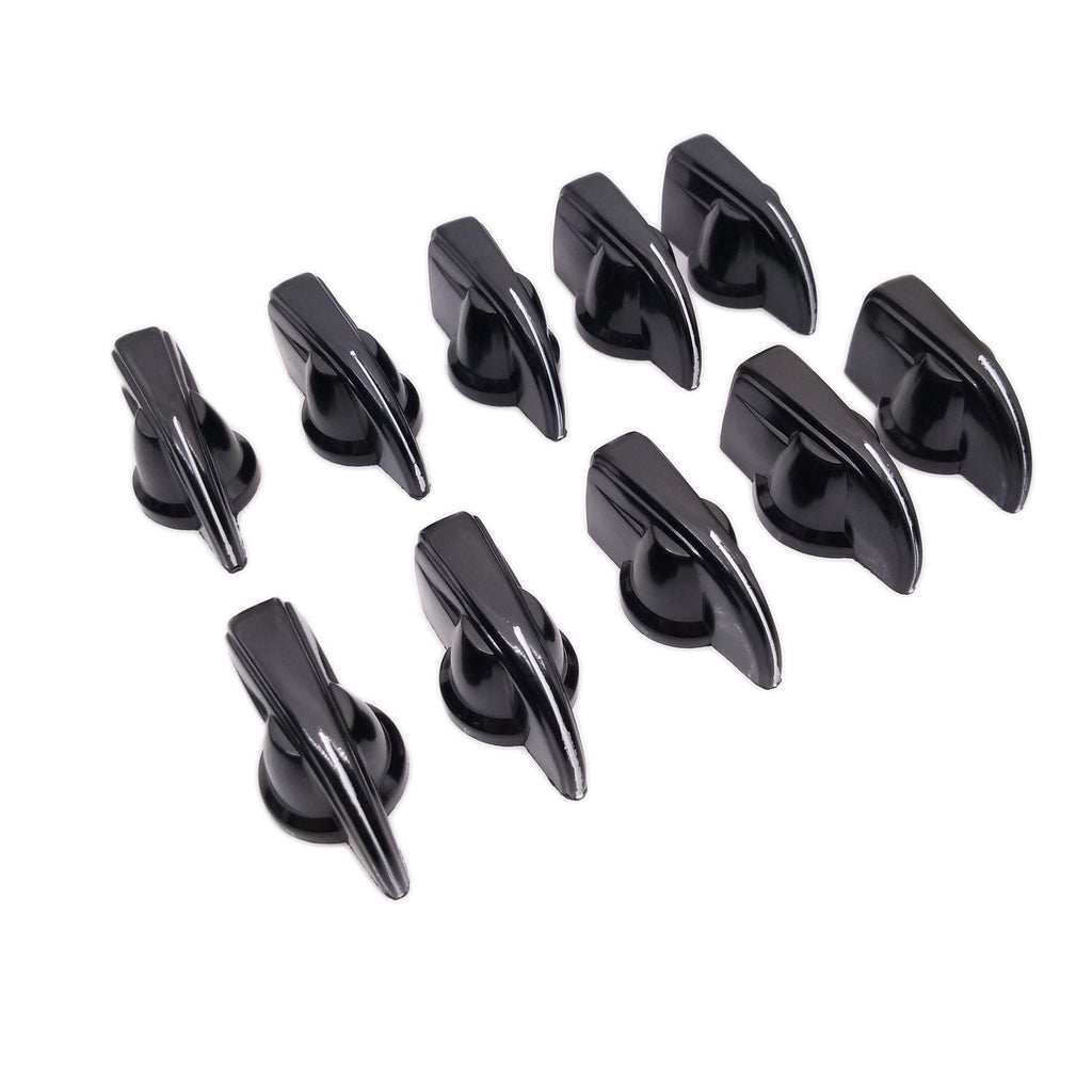 US Stock 10pcs 6mm 15/64" Shaft Hole Dia Potentiometer Pot Pointer Knobs Caps #2