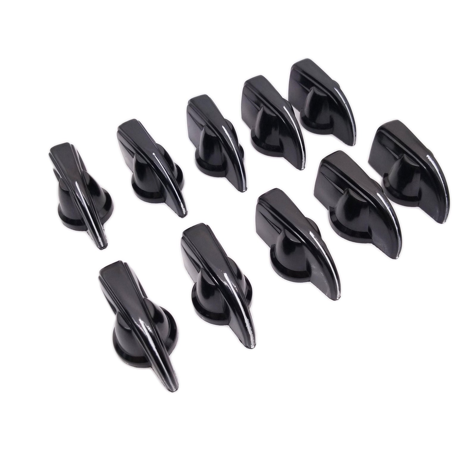 US Stock 10pcs 6mm 15/64" Shaft Hole Dia Potentiometer Pot Pointer Knobs Caps #2