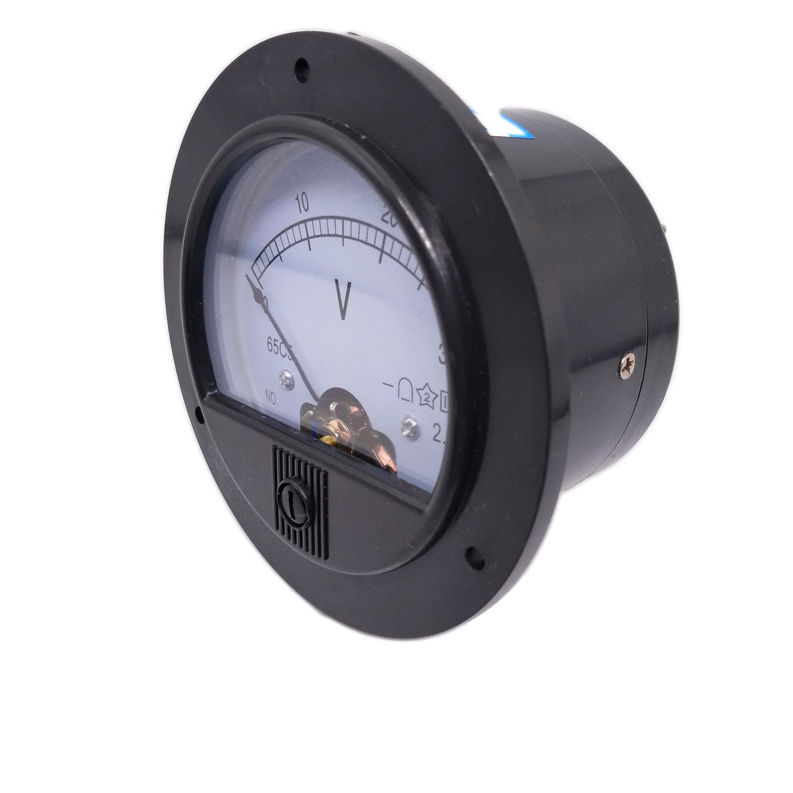 DC 0 ~ 30V Round Analog Volt Pointer Needle Panel Meter Voltmeter