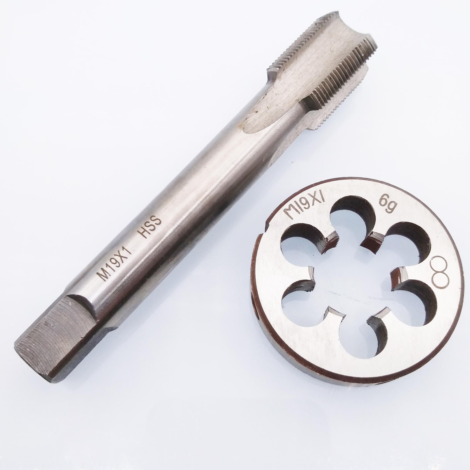 US Stock HSS M19 x 1mm Tap & M19 x 1.0mm Die Metric Thread Right Hand