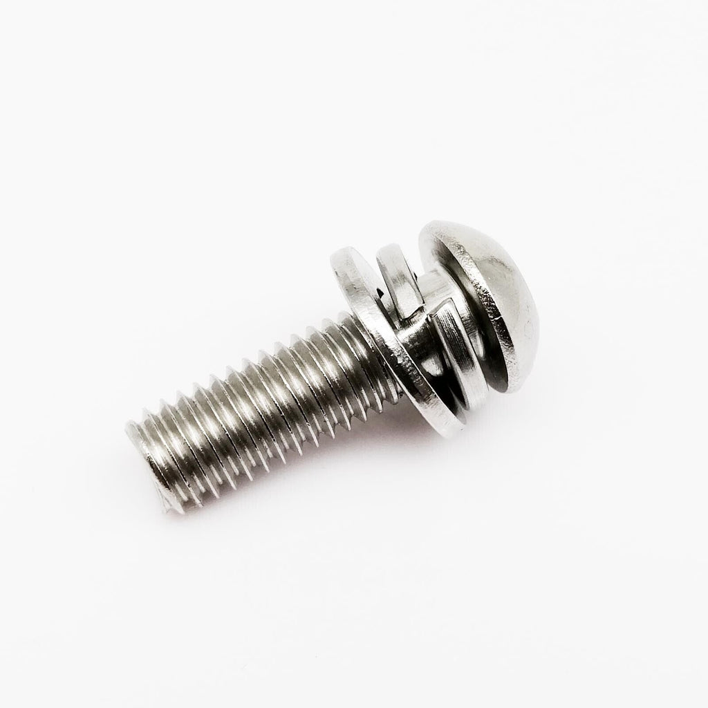 10pcs M6 x 14mm 304 Hexagon Hex Socket Button Head Screw Bolt with Washer Gasket