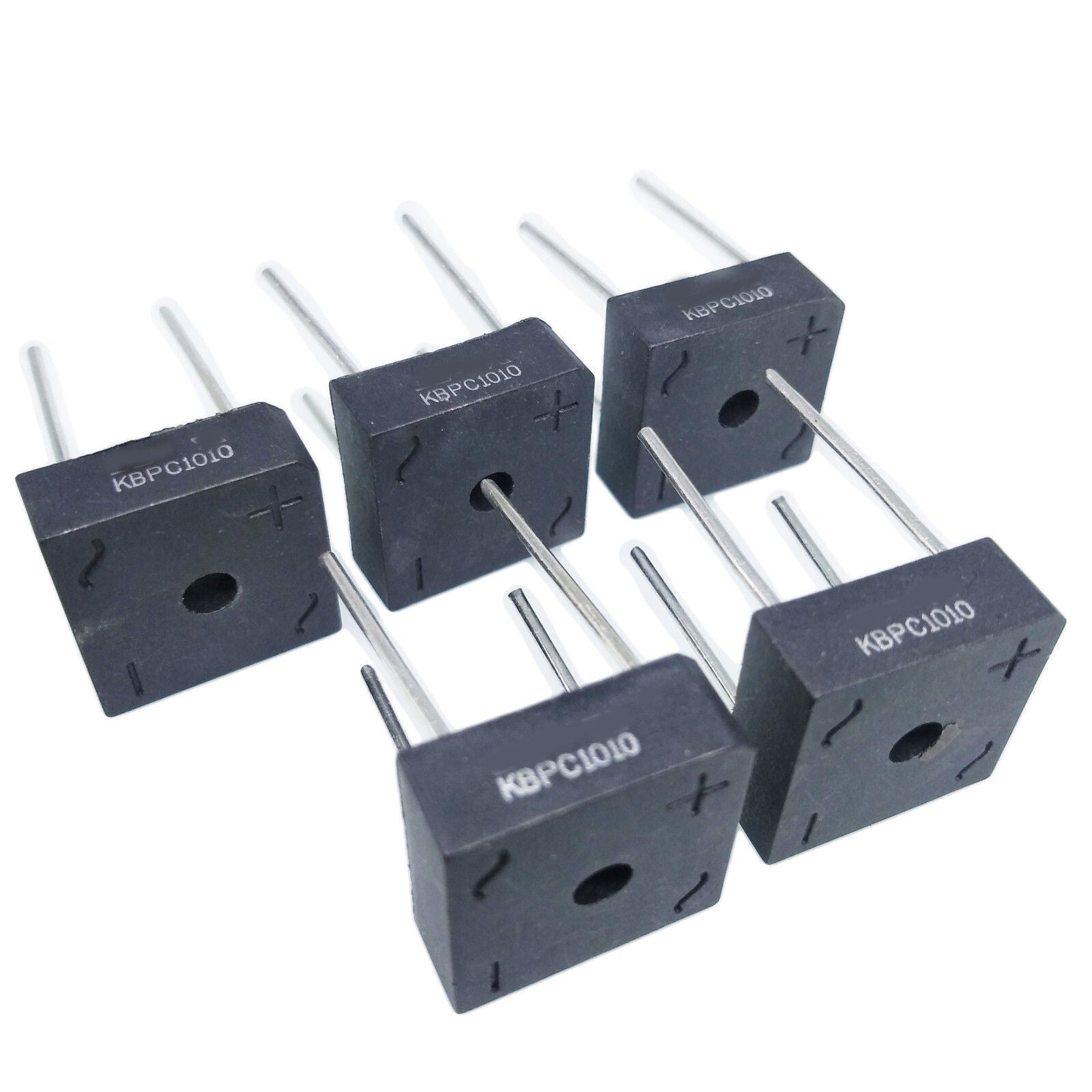 5pcs 10A 1000V Metal Case Bridge Rectifier KBPC1010