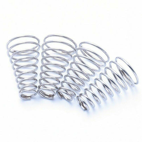 10pcs 0.8mm Wire Dia.Tower Spring Conical Compression Spring 304 Stainless Steel