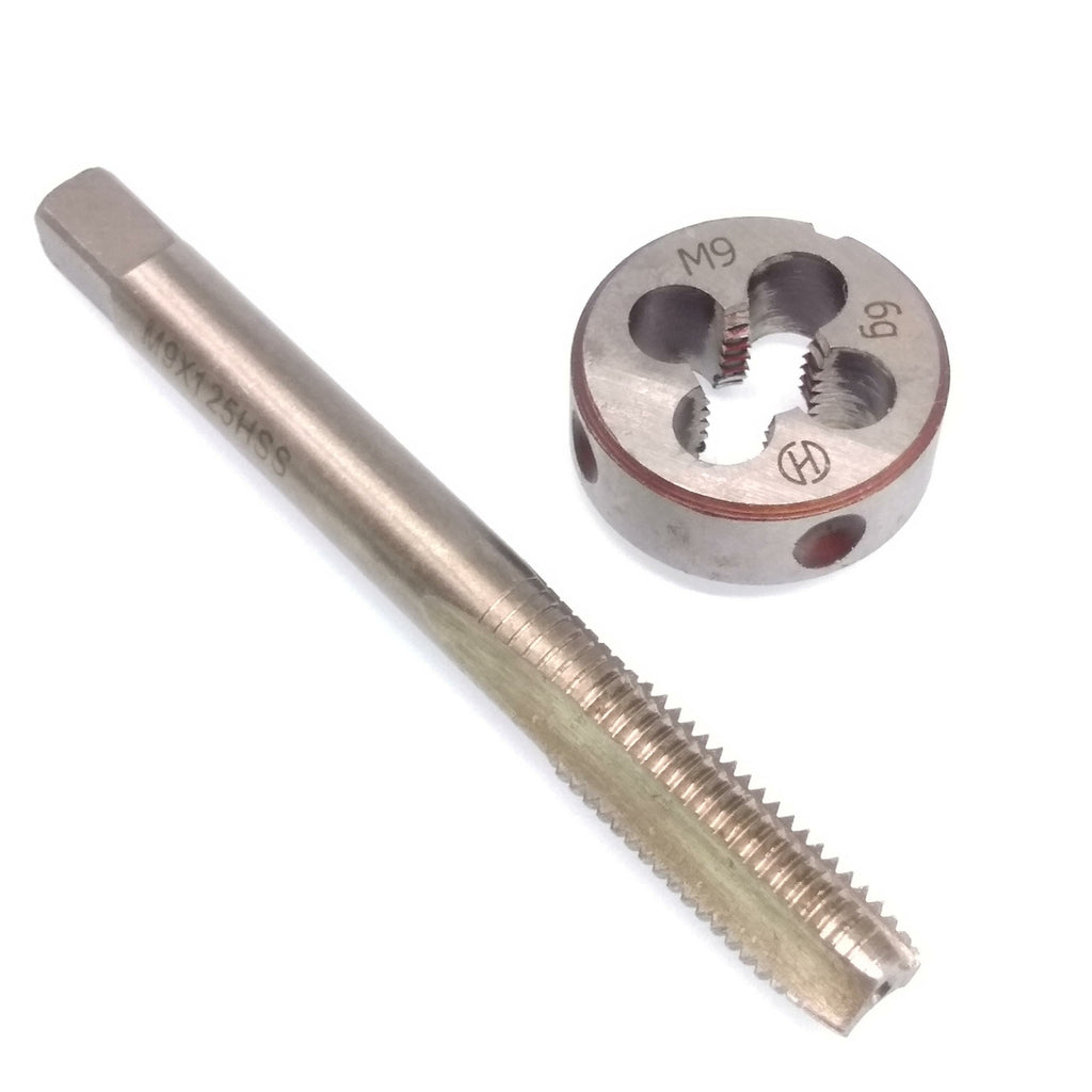US Stock HSS M9 x 1.25mm Tap & M9 x 1.25mm Die Metric Thread Right Hand