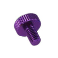 10xAluminum Alloy Knurled Thumb Screws M5x6 Hand Twist Grip Bolt Flat Head Ø12x5